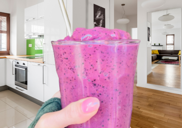 THE BEST 6 Ingredient Blueberry Banana Smoothie