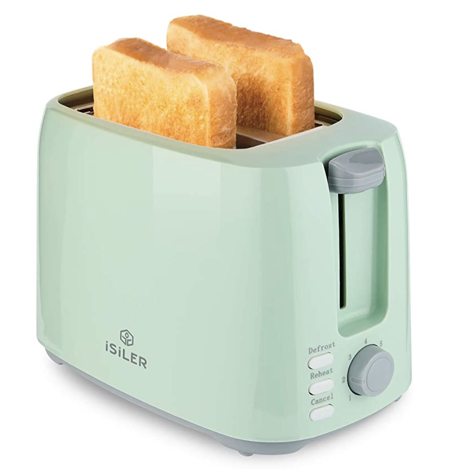 aesthetic mint green toaster